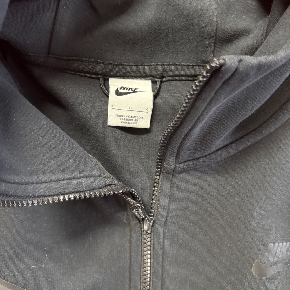 Nike Tech Black Zip-Up Hoodie